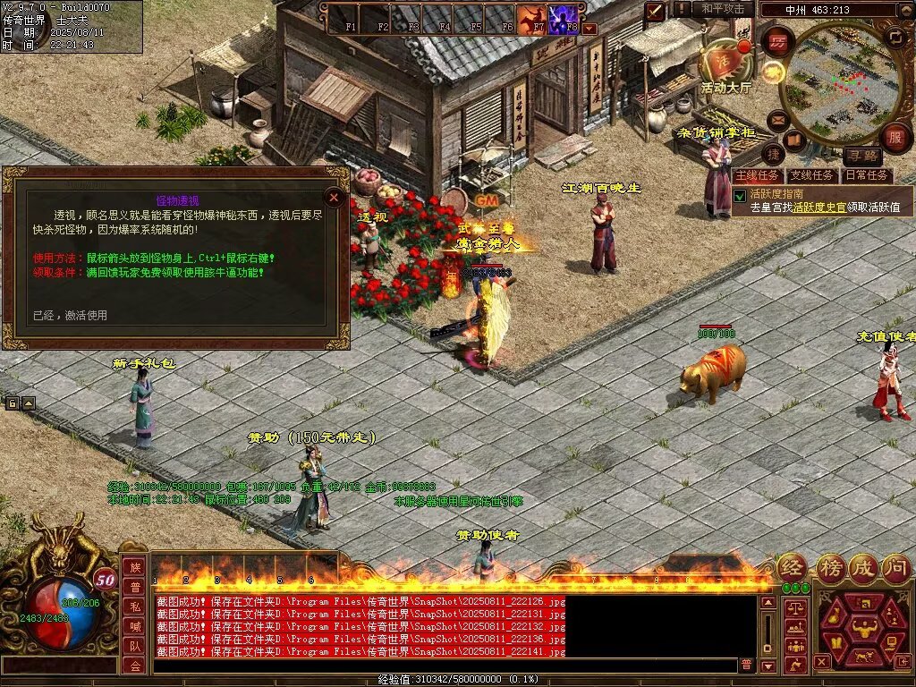 图片[47]-龙城神武元神时长版-透视化形群毒-自动拾取回收