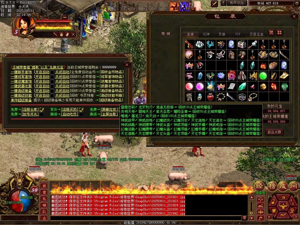 图片[20]-龙城神武元神时长版-透视化形群毒-自动拾取回收