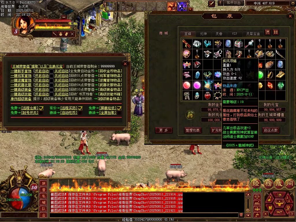 图片[16]-龙城神武元神时长版-透视化形群毒-自动拾取回收