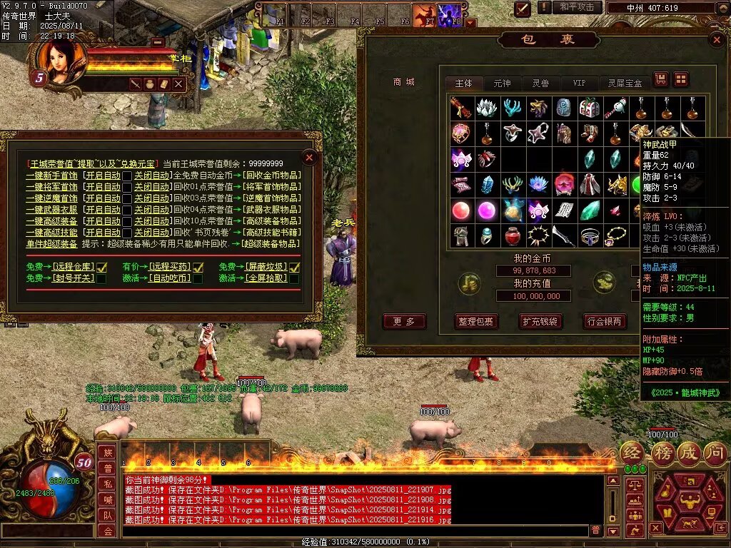 图片[13]-龙城神武元神时长版-透视化形群毒-自动拾取回收